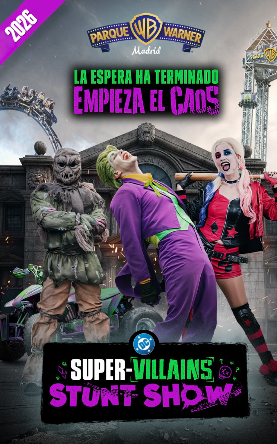 DC Super-Villains Stunt Show — Parque Warner Madrid